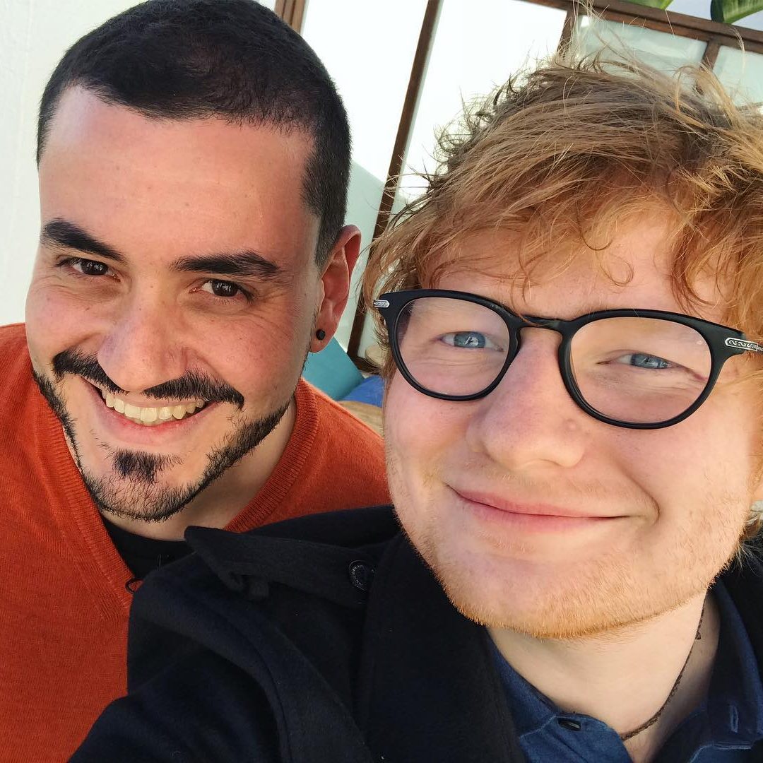 Juanma con Ed Sheeran